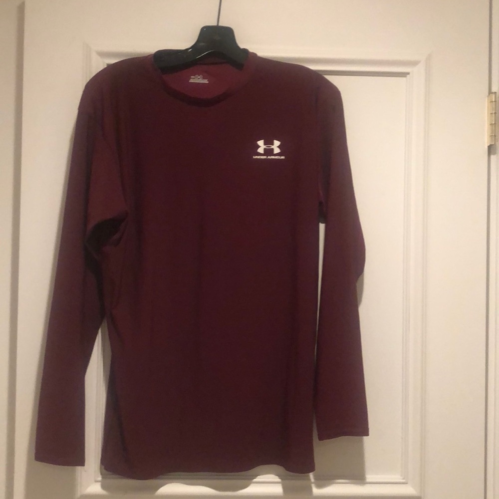 Under Armour maroon long sleeve